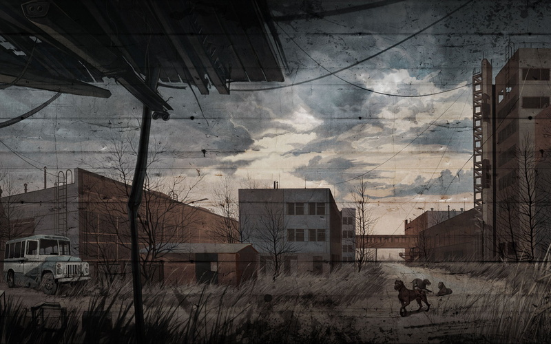 factory, 2K, dogs, art, drawing, blind, jupiter, pripyat, the, stalker, call