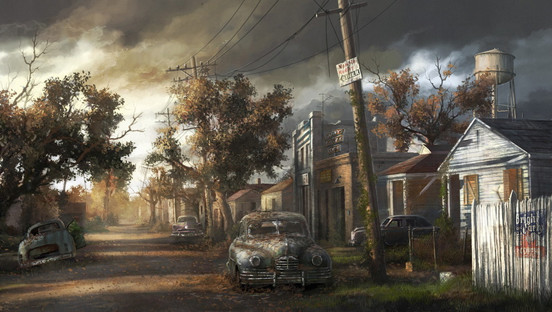 1080P, the city, machine, trees, home, pustosh