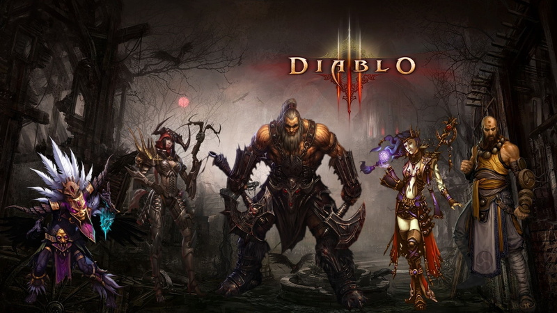 games, magic, abstract, diablo, weapons, blood, video, barb, hunter, hd, armor, fantasy, 1080P, Mage, art, masks, horns, demon, Video Games, feathers