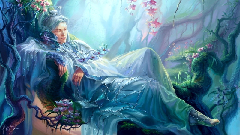 3d and abstract, fantasy, nature, 1080P, woman, mother