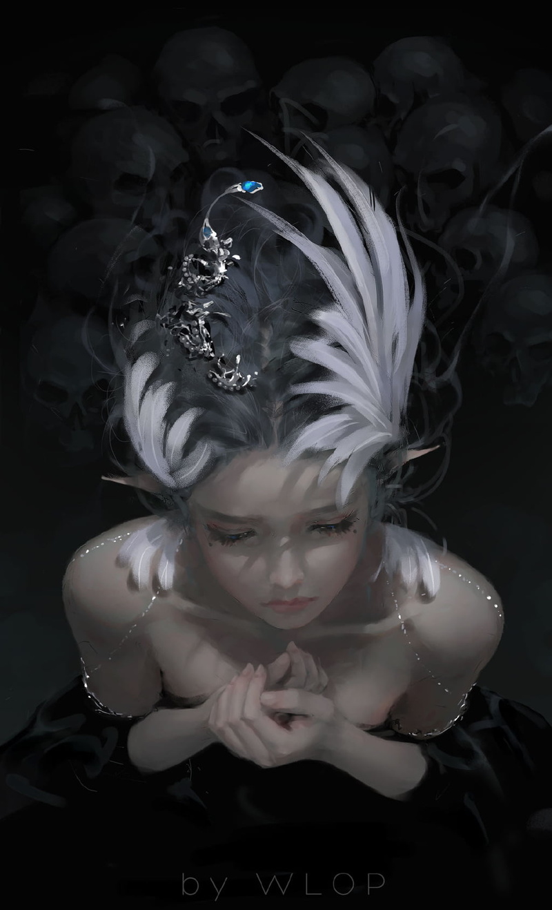 woman crying, 过期科技, fantasy girl, girl in armor, 720P, anime girls, women, WLOP