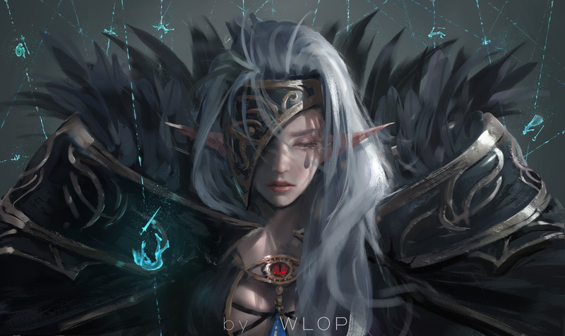 Crying, 4K, Elf, Fantasy, Girl, Tears, Woman