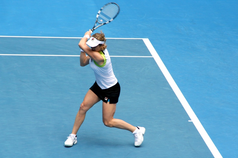 competition, tennis, play tennis, shorts, 2K, lifestyles, healthy lifestyle, racket, motion, full length, clothing, sports clothing, kim clijsters, tennis racket