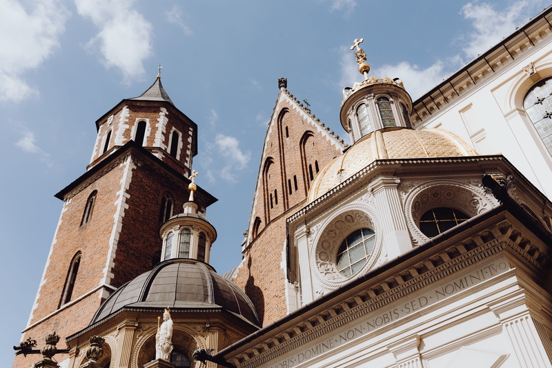 polska, magic, outdoors, place of worship, spire, first, religion, no people, nature, history, the past, karkow, city, low angle view, sky, town, Poland