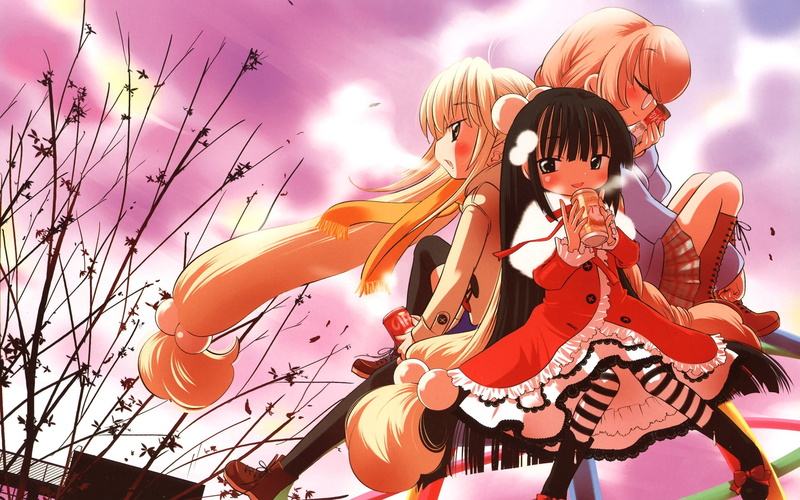 1080P, girls, walk, kodomo, jikan