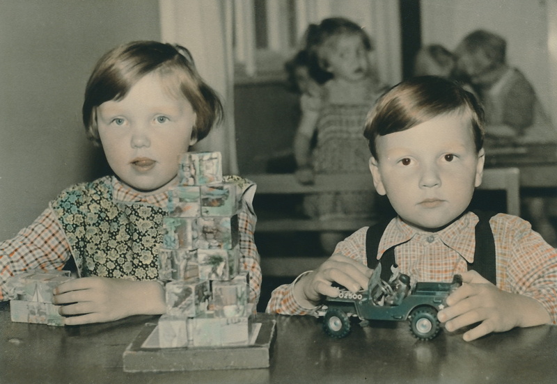 indoors, two people, at that time, girls, image, child, years, formerly, memory, males, innocence, portrait, offspring, photography, men, kindergarten
