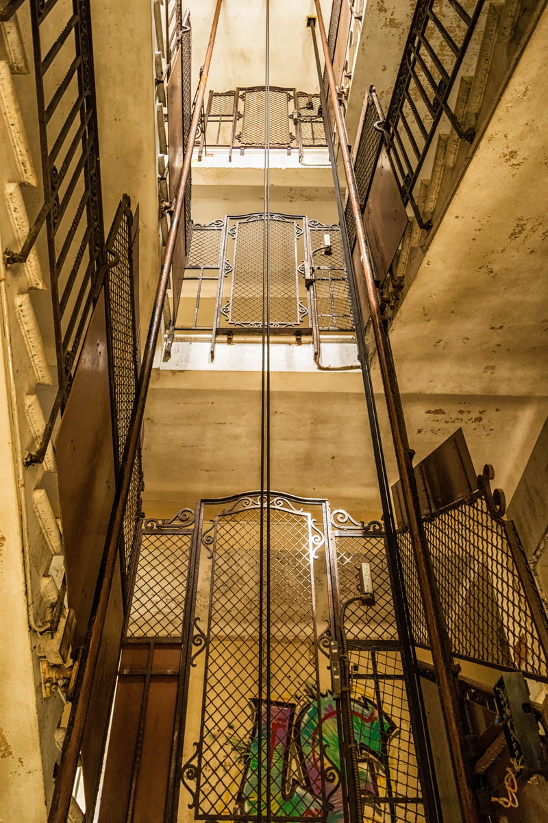 staircase, pforphoto, past, 5K, old, formerly, steps and staircases, absence, railing, factory, elevator, leave, hotel, nostalgia, indoors, industry, fence