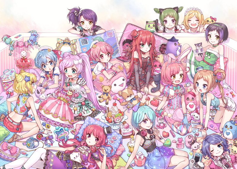 lala, usagi, pretty, suzuno, rainbow, rhythm, live, manaka, pripara, 2K, ito