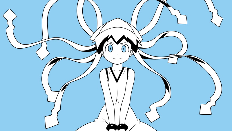 cartoon, sky, business, Ika Musume, Shinryaku! Ika Musume, human body part, people, blue, animal wildlife, animal body part, cloud - sky, 2K, anime girls