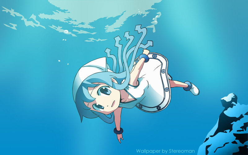 animal wildlife, water, string instrument, animal representation, arts culture and entertainment, musical instrument, vertebrate, Ika Musume, no people