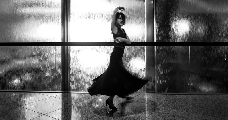 dance, dress, move, one person, japan, clothing, 4K, movement, flooring, water, young adult, blurry, window, young women, heels, beauty, real people, energy