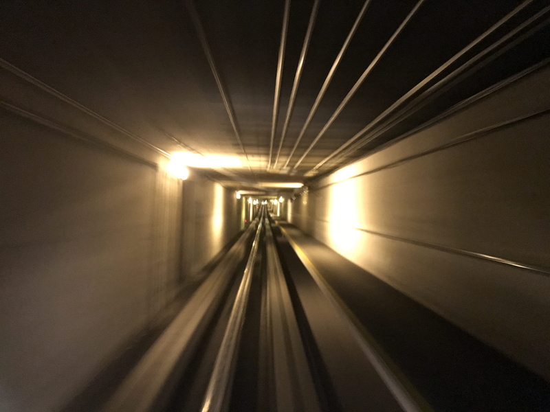 dark, light, absence, railroad track, subway, light at the end of the tunnel, indoors, united states, denver, sign, illuminated, the way forward, mode of transportation