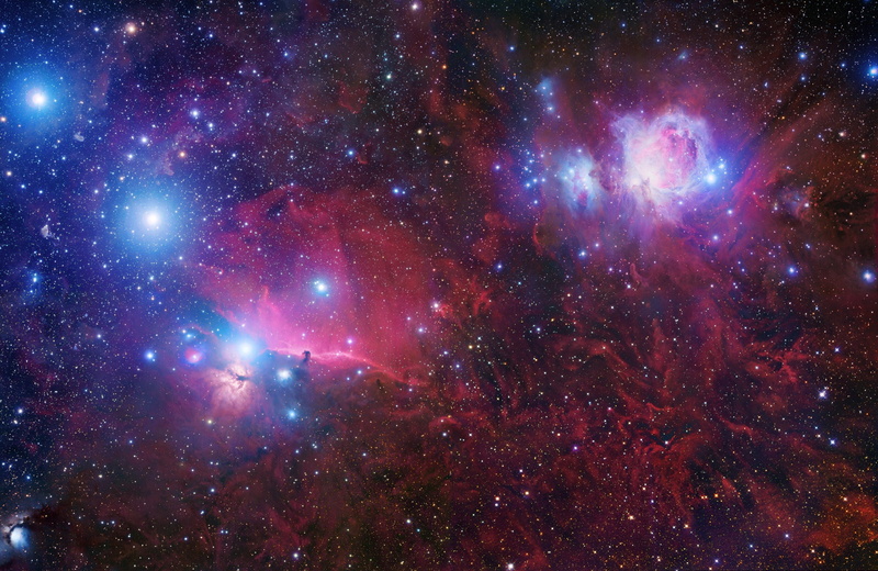 light - natural phenomenon, no people, 2K, blue, red, sky, nature, glowing, astronomy, stars, luminosity, dark, space, pink color, dust, night, bright