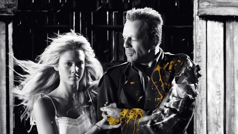 people, movies, togetherness, flower, love, young couple, women, young women, males, men, adult, portrait, Bruce Willis, jessica alba, females, couple - relationship