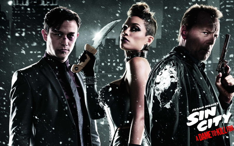 Sin City: A Dame to Kill For, Bruce Willis, Rosario Dawson, 1080P, worth killing, Sin city 2: a Woman, Joseph Gordon-Levitt