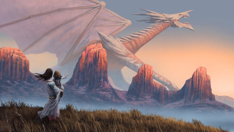 Mother, children, 720P, dragon