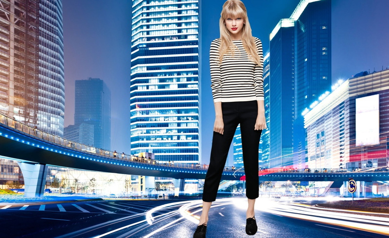 building, women, giantess, young adult, standing, City, Taylor Swift, swift, office building exterior, office, illuminated, built structure, taylor, motion