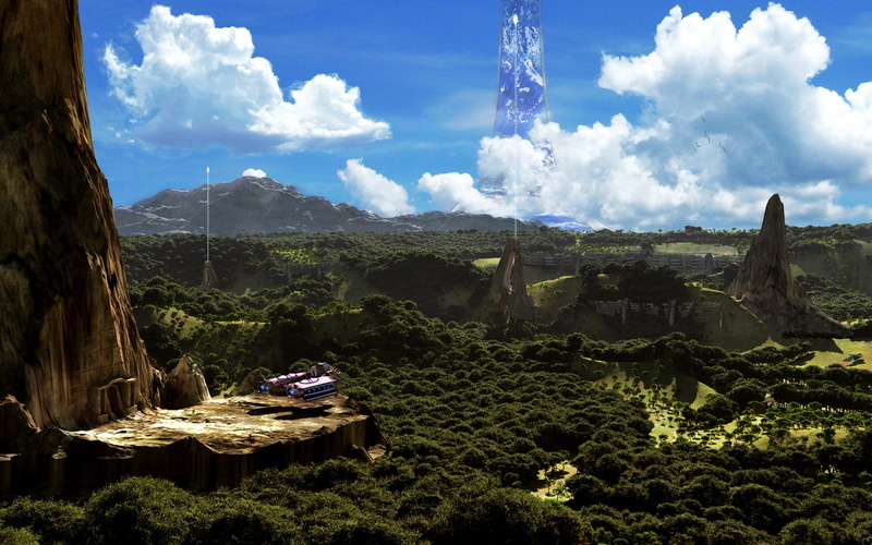 x, Ringworld, hd, video, 720P, art, halo, games