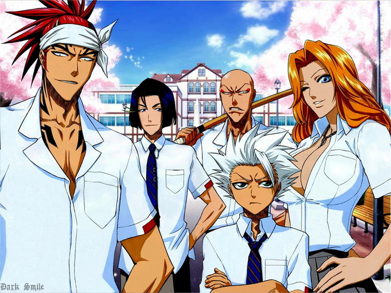 Bleach, Renji Abarai, Tōshirō Hitsugaya, 720P, Ikkaku Madarame, Rangiku Matsumoto, Yumichika Ayasegawa
