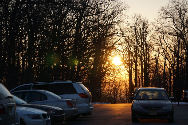 mode of transportation, lens flare, sun, no people, united states, ultra, foret, sky, stationary, new jersey 17, bare tree, beauty in nature, nature, sunset