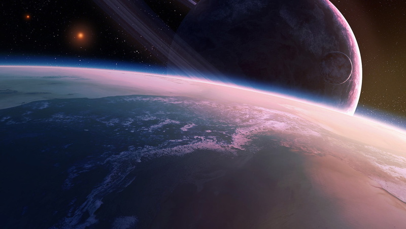 horizon, satellite, urban skyline, art, blue, planet, outdoors, QAuZ, no people, stars, astronomy, star - space, 1080P, sky, nature, planet earth, light - natural phenomenon