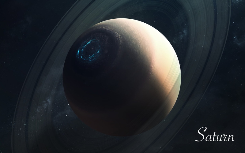 space art, space, planet, 1080P, digital art, planetary rings, Saturn