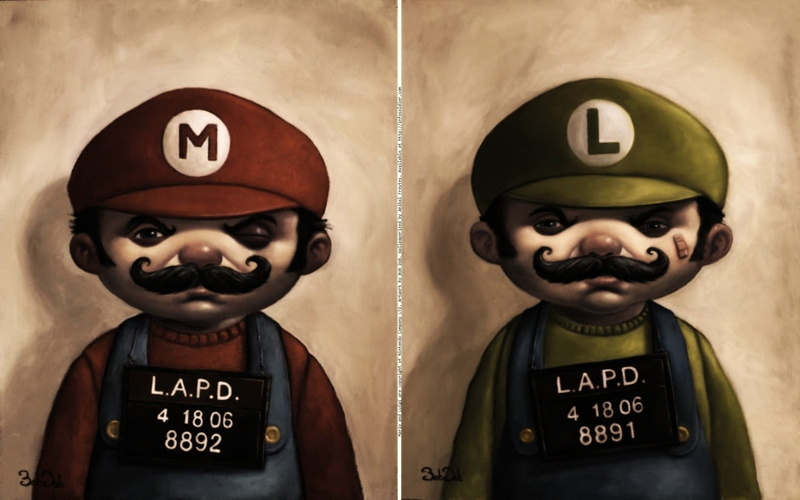 casual clothing, luigi, portrait, indoors, studio shot, illustration, fun, close-up, human representation, clothing, number, western script, Mario Bros.