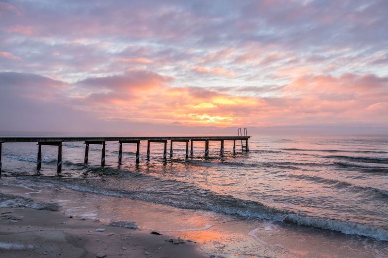 summer, sand, 5K, landscape, frost, seashore, sunrise, cold, sea, rime, coastline, beach, phoro, vinter, outdoors, water, winter, pier, sunset, sky, nature