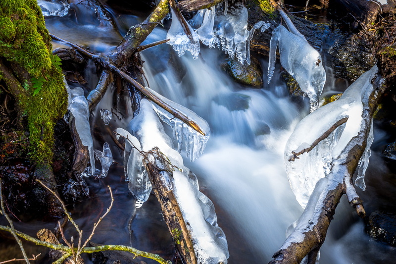 forest, waterfalls, vinter, adobe, sverige, natur, water, inside, 1080P, nature, outdoors, tystberga, scenics, träd, hdr, lightroom, long exposure, stream