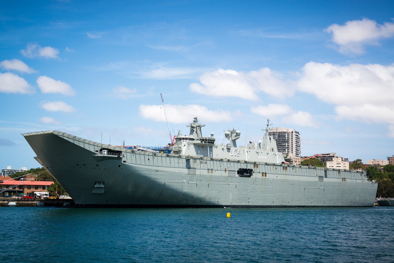 Ship, Australian Navy, HMAS Canberra (L02), Warship, Warships, Amphibious Assault Ship, 1080P, Helicopter Carrier