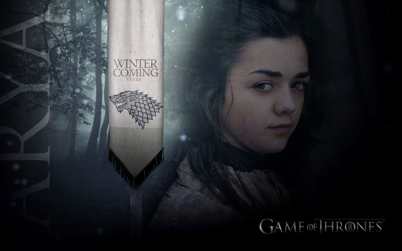 Arya Stark, thrones, text, hairstyle, teenager, portrait, communication, women, Game Of Thrones, arya, beautiful woman, adult, young adult, 1080P, young women