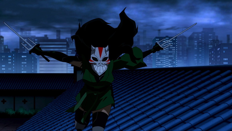 Mask, Belt, Young Justice, Rooftop, 1080P, Weapon, Cheshire (DC Comics), Long Hair, TV Show, Night, Thigh Boots, Girl, DC Comics