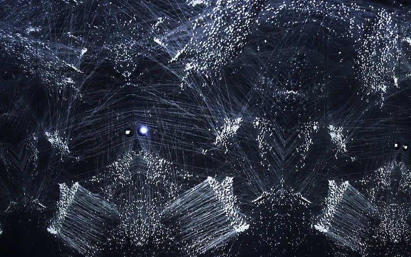 background, connect, pattern, 4K, dark, dot, line