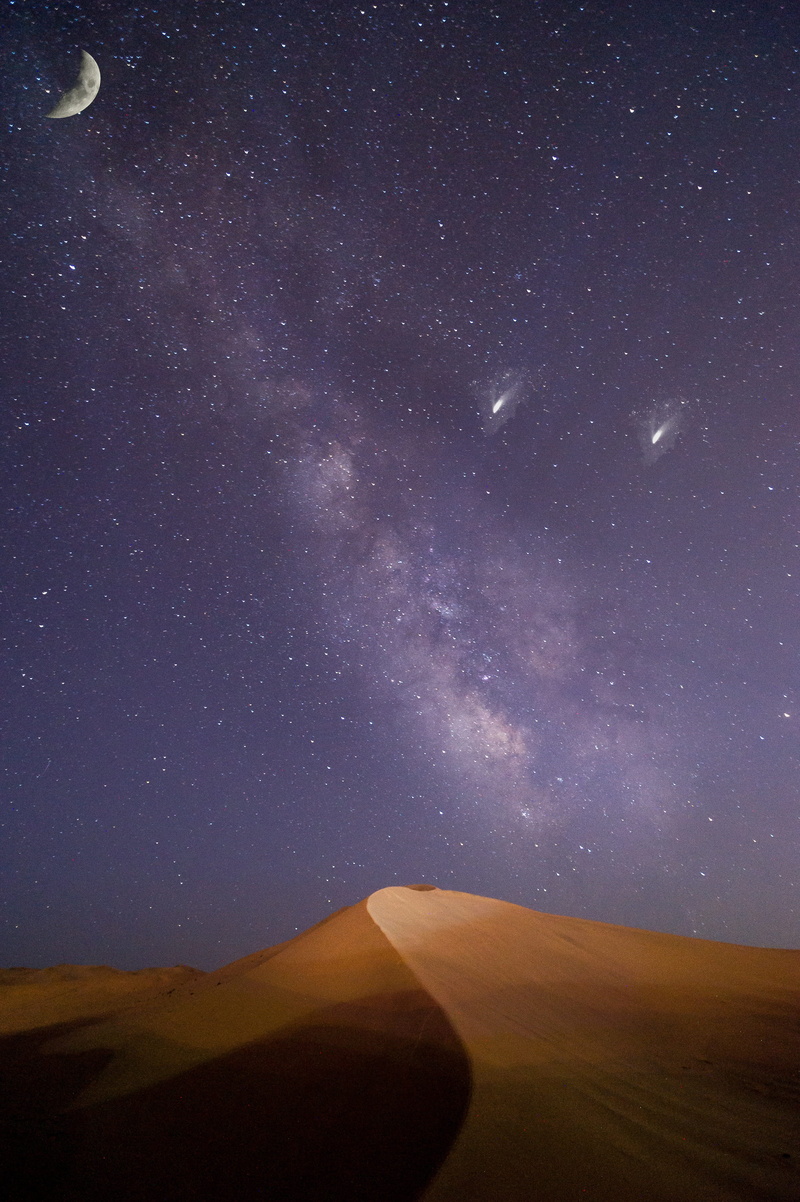 tranquility, infinity, star field, planet, way, scenics - nature, tranquil scene, landscape, environment, space, nebula, land, nature, desert, star, milky