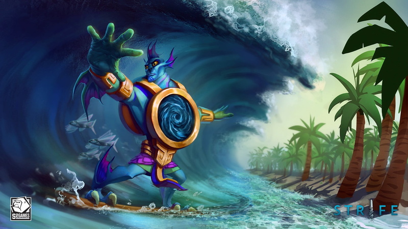concept art, creativity, plant, sky, architecture, surf, tree, swimming pool, art and craft, digital, aquatic sport, fantasy art, power in nature