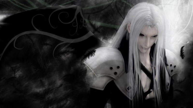 innocence, fear, 1080P, close-up, Sephiroth (Final Fantasy), portrait, adult, headshot, emotion, male, white, Final Fantasy, childhood, character, hair