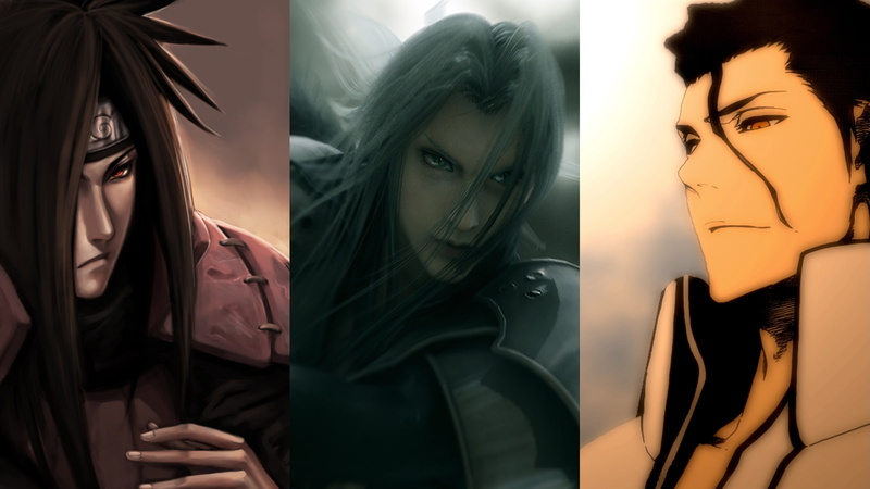 aizen, naruto, shippuden, sousuke, crossovers, sephiroth, bleach, 720P, uchiha, madara