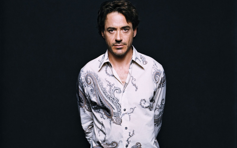 actor backgrounds, 4K, robert downey junior, download 3840x2400 robert downey junior, shirt