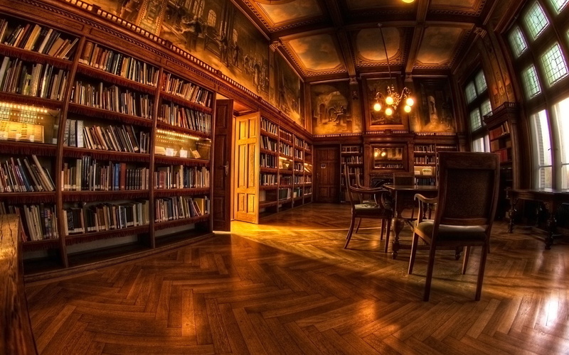 interior, interior design, 1080P, library