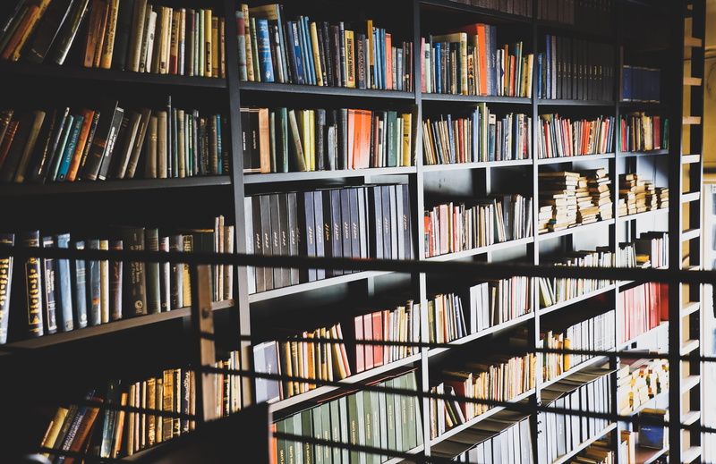 no people, in a row, still life, large group of objects, display, indoors, shelf, 5K, book store, books, literature, assorted, order, bookshelf, book