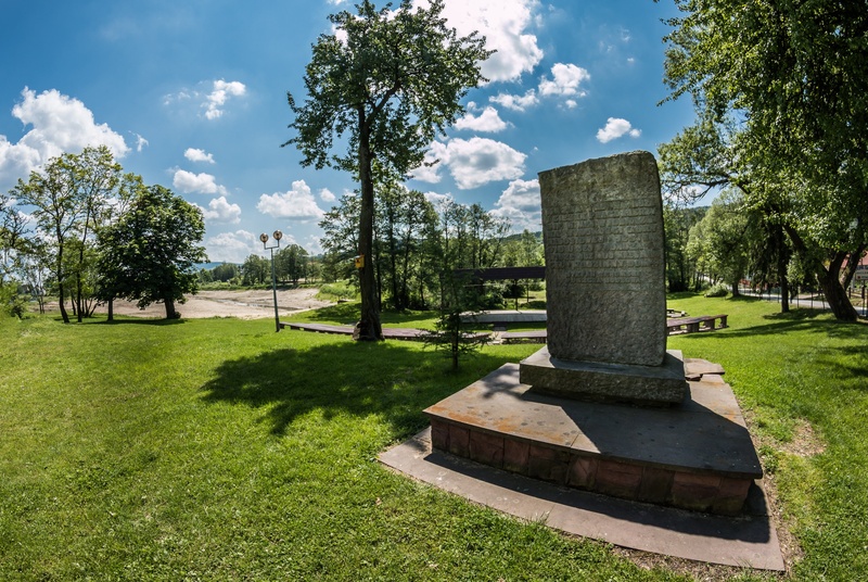 beauty in nature, field, kielce, land, grass, ciekoty, growth, masłów, no people, poland, monument, zeromski, sunlight, outdoors, plant, tree, park - man made space