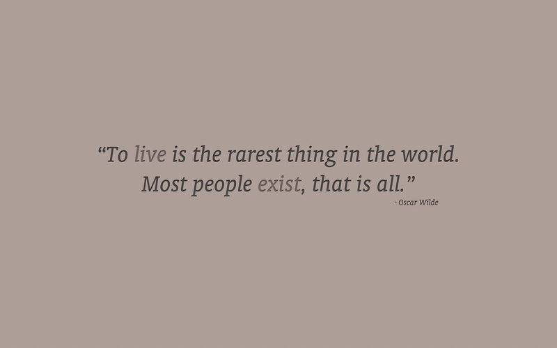 1080P, Oscar Wilde, quote