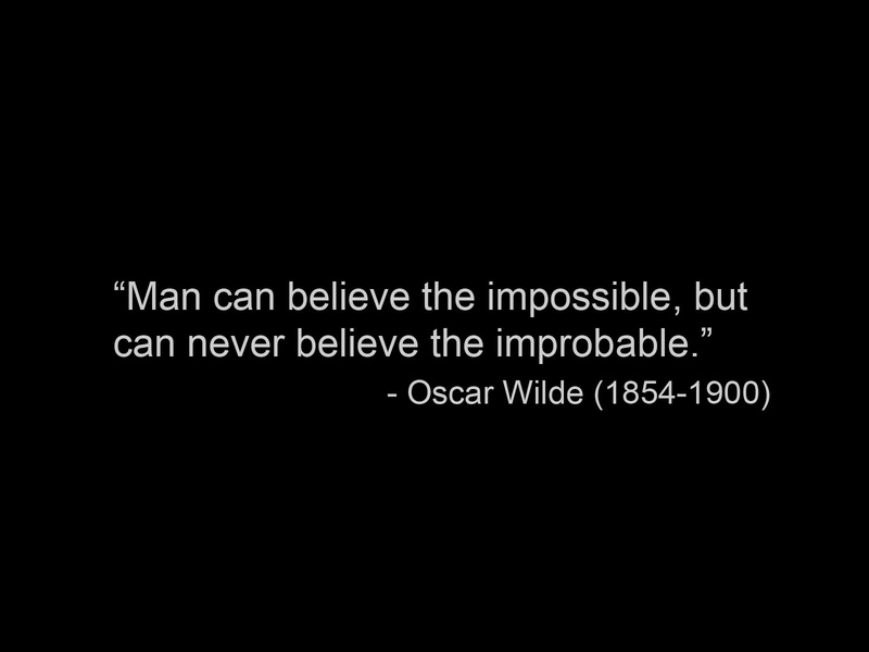 studio shot, black background, quote, dark, guidance, western script, technology, communication, Oscar Wilde, message, cut out, copy space, close-up, text