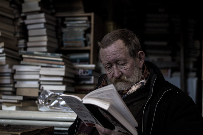stacks, reading, men, book, learning, males, solitude, quiet time, real people, stack, literature, large group of objects, senior adult, adult, activity