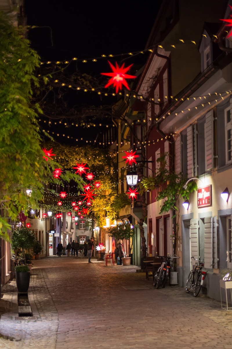 celebration, holiday, plant, christmas ornament, illuminated, lighting equipment, night, architecture, decoration, freiburg, tree, christmas tree, building exterior