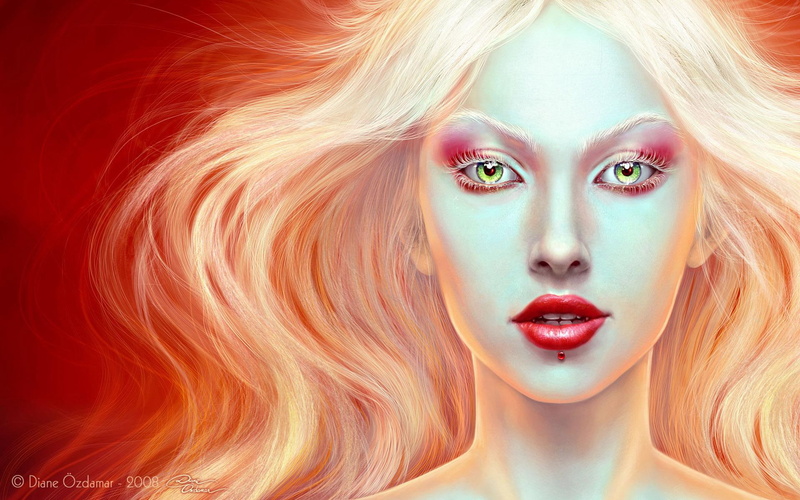 fantasy, girl, 1080P, 3d and abstract, cinabre, jpg, longhair, white
