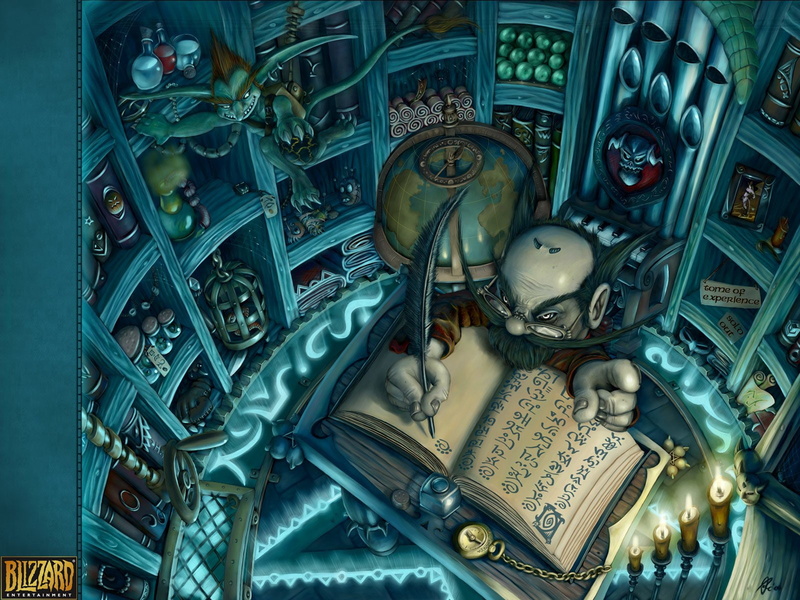 Tome, Warlock (World of Warcraft), Library, Demon, Alliance (World Of Warcraft), Warcraft, Video Game, Organ, 720P, Gnome, World Of Warcraft, Watch