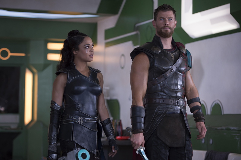 clothing, young women, three quarter length, 2017 movies, hd, thor ragnarok, front view, women, people, young men, thor, 4k, two people, men, valkyrie