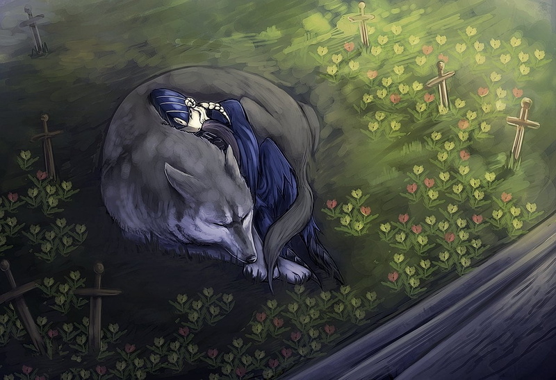 outdoors, plant, sif, zoology, Dark Souls, no people, 720P, illustration, one animal, animals in the wild, swimming, day, vertebrate, marine, high angle view