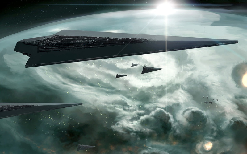 Star Wars, spaceships, plane, nature, water, reflection, day, travel, mid-air, outdoors, no people, journey, airplane, aircraft wing, air vehicle, mode of transportation